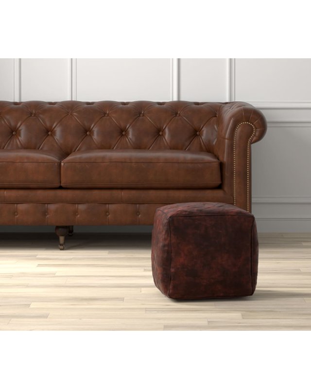 Sunday Afternoon Leather Cube